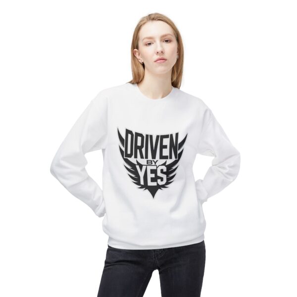 10495551519919903171_2048.jpeg T-shirt DRIVEN BY YES – T-shirt Sport & Streetwear Motivation Premium - Driven By Yes Crewneck Sweatshirt — Motivational Graphic Pullover