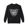 T-shirt DRIVEN BY YES – T-shirt Sport & Streetwear Motivation Premium - Driven By Yes Crewneck Sweatshirt — Motivational Graphic Pullover