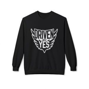 8869017495043772866_2048.jpeg T-shirt DRIVEN BY YES – T-shirt Sport & Streetwear Motivation Premium - Driven By Yes Crewneck Sweatshirt — Motivational Graphic Pullover