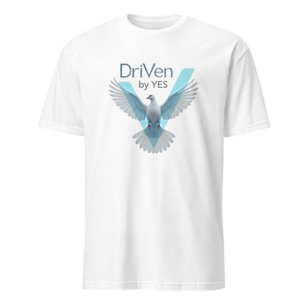 unisex-basic-softstyle-t-shirt-white-front-69700efaa1ed3.jpg T-shirt Driven by YES Unisexe à Manches Courtes - Ce t-shirt Driven by YES est conçu pour être porté sans effort.
