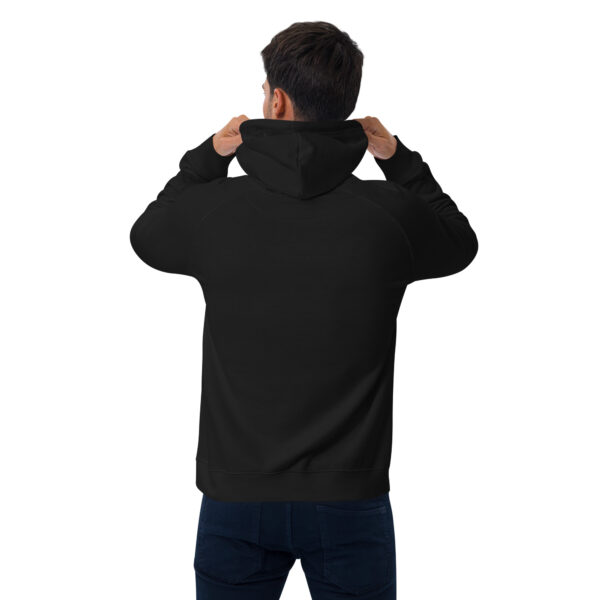unisex-eco-raglan-hoodie-black-back-69709520b760a.jpg Ce hoodie Driven by YES représente l’essence de la marque. - Sweat à capuche écologique Raglan unisexe