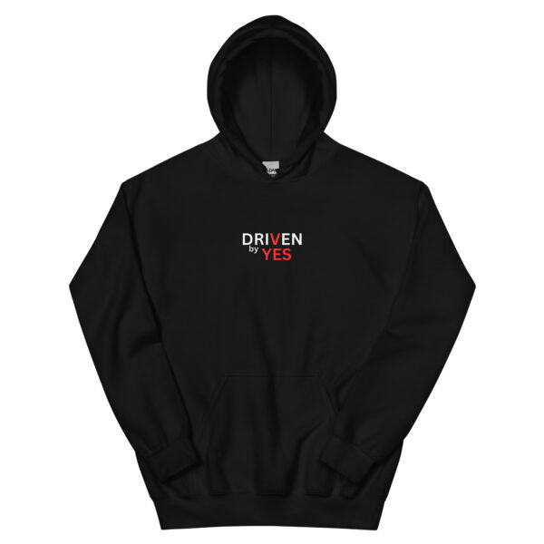 Ce hoodie Driven by YES est conçu pour celles et ceux qui avancent. - Sweat à capuche