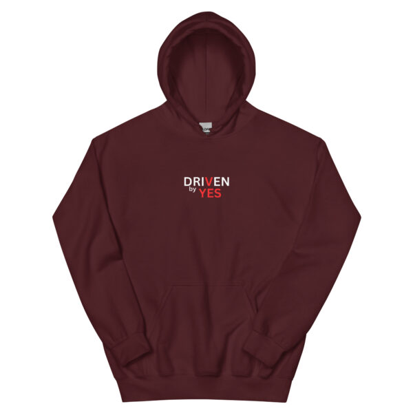 Ce hoodie Driven by YES est conçu pour celles et ceux qui avancent. - Sweat à capuche