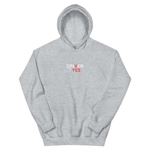 Ce hoodie Driven by YES est conçu pour celles et ceux qui avancent. - Sweat à capuche